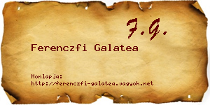 Ferenczfi Galatea névjegykártya